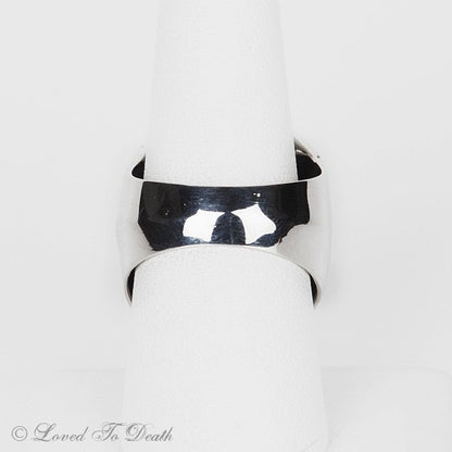 Sterling Silver Large Skull Ring - Loved To Death