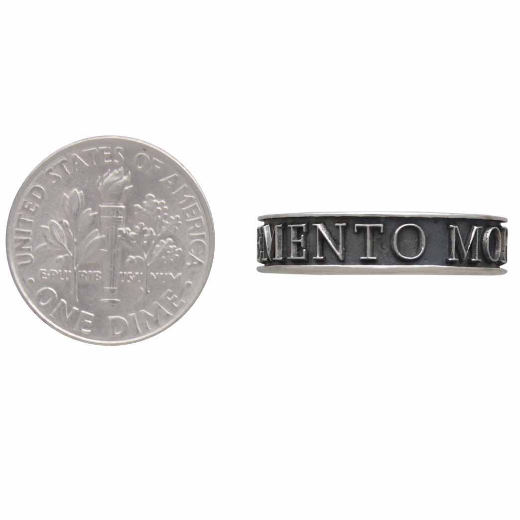 Sterling Silver Memento Mori Ring - Loved To Death