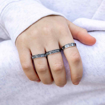Sterling Silver Memento Mori Ring - Loved To Death