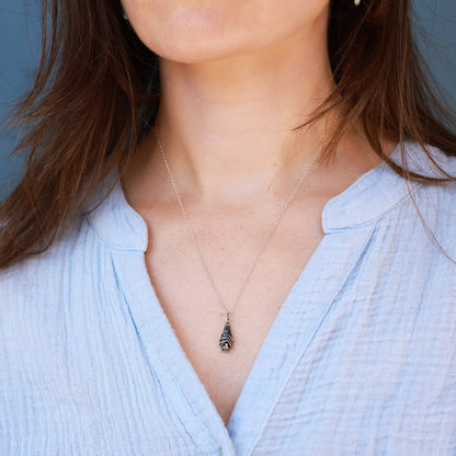 Sterling Silver or Bronze Hanging Bat Necklace - Loved To Death