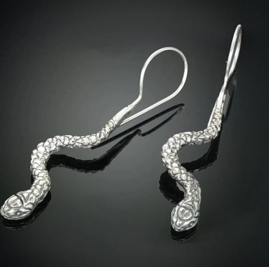 Sterling Snake Earrings - Loved To Death