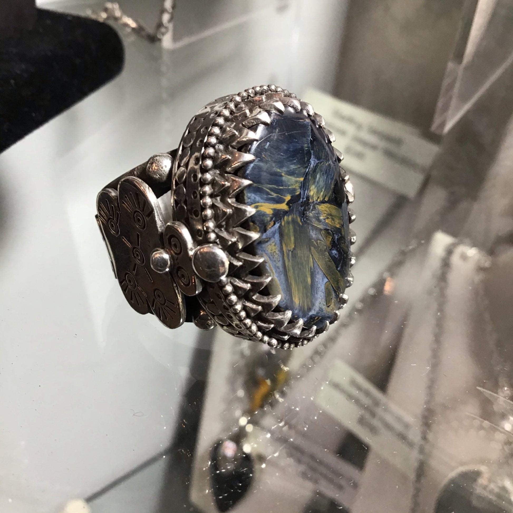 Sterling Turkoman Pietersite Ring - Loved To Death