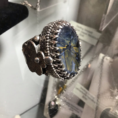 Sterling Turkoman Pietersite Ring - Loved To Death