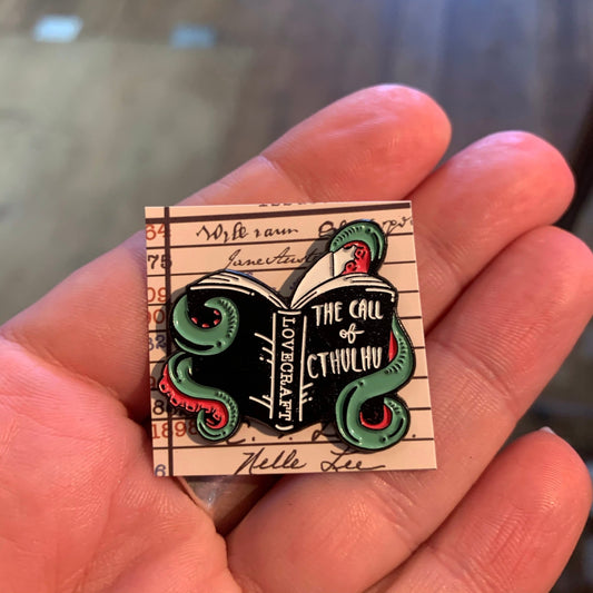 The Call of Cthulhu Book Enamel Pin - Loved To Death