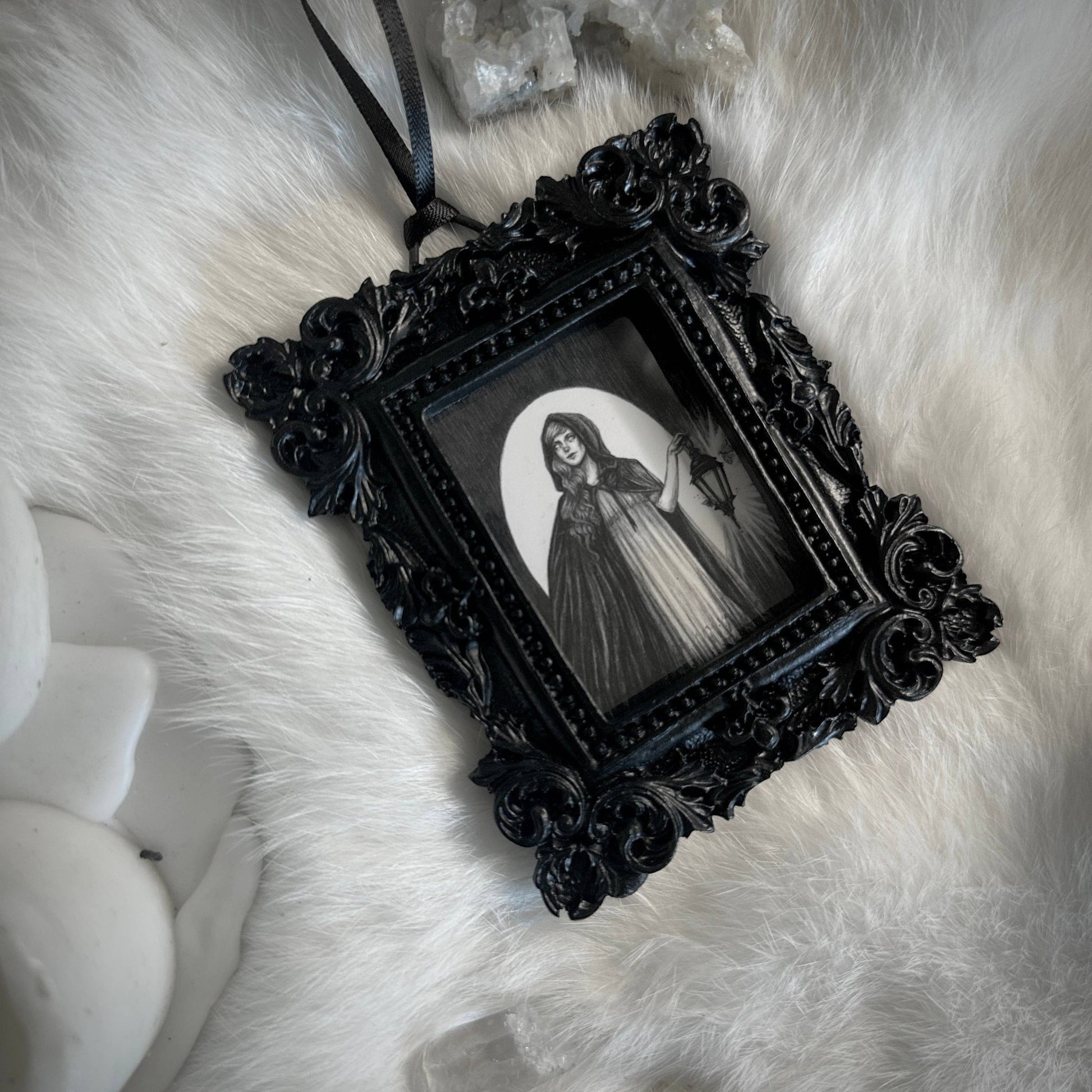 The Lightbringer - Mini Ornate Black Framed Art Print - Loved To Death