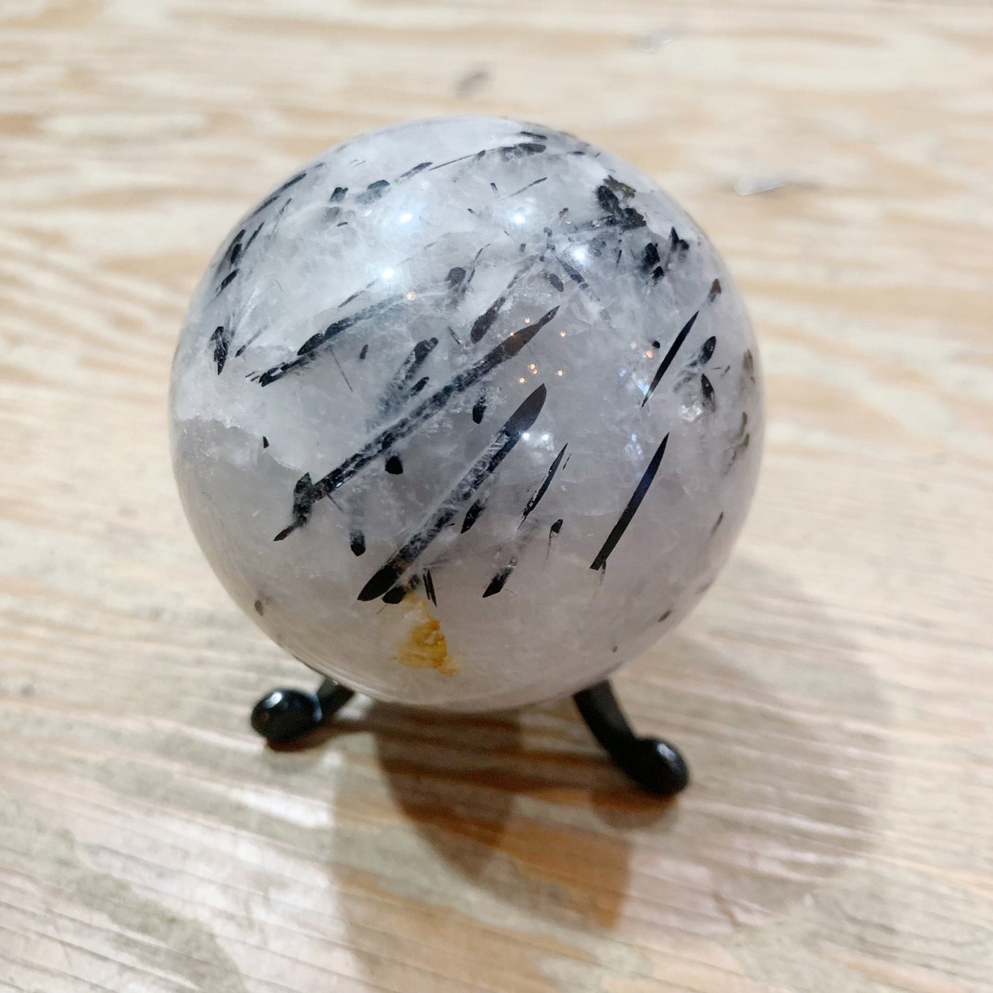 Tourmalated Quartz Polished Sphere - Loved To Death