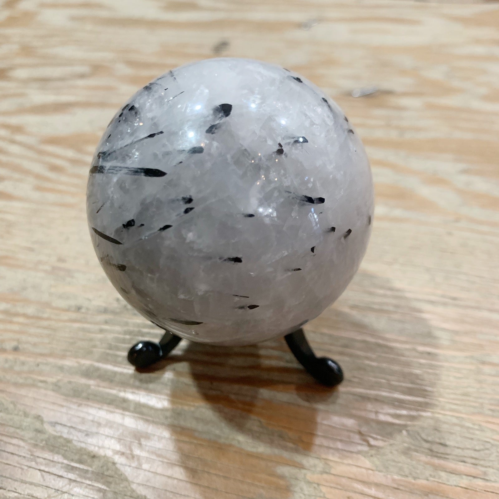 Tourmalated Quartz Polished Sphere - Loved To Death