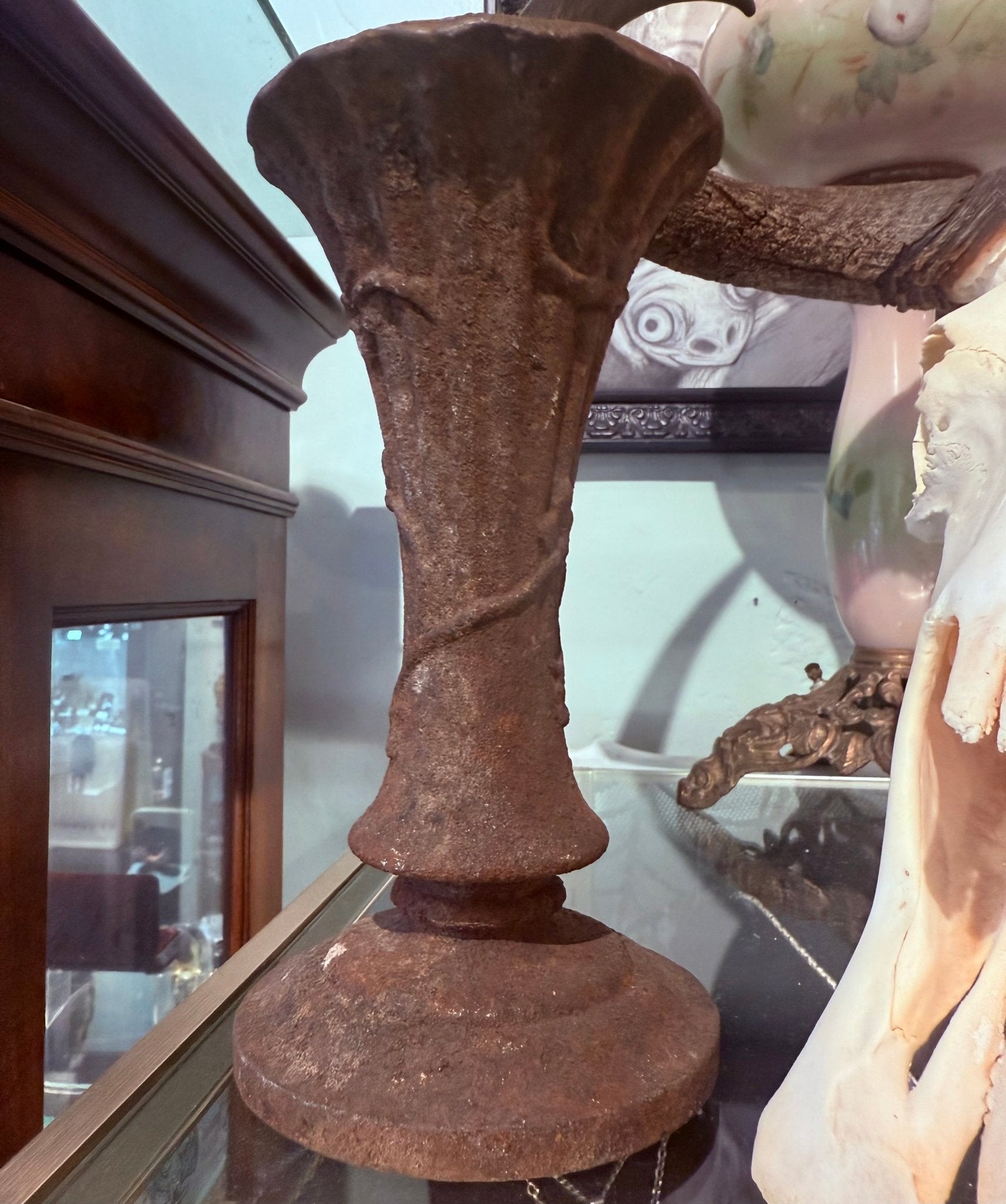 Victorian Cast Iron Graveside Vase - Loved To Death