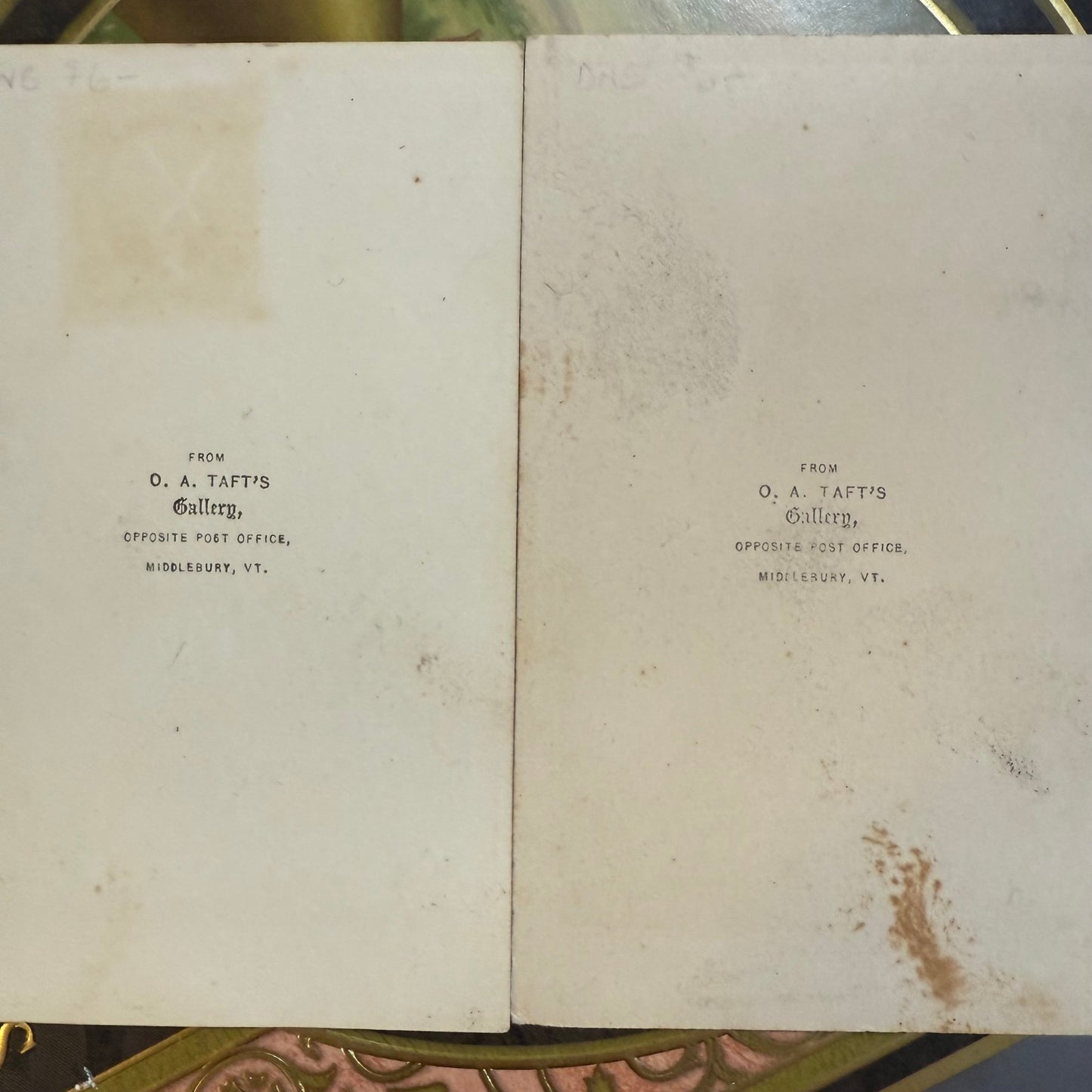 Victorian CDV Photo Cabinet Card Set - Loved To Death