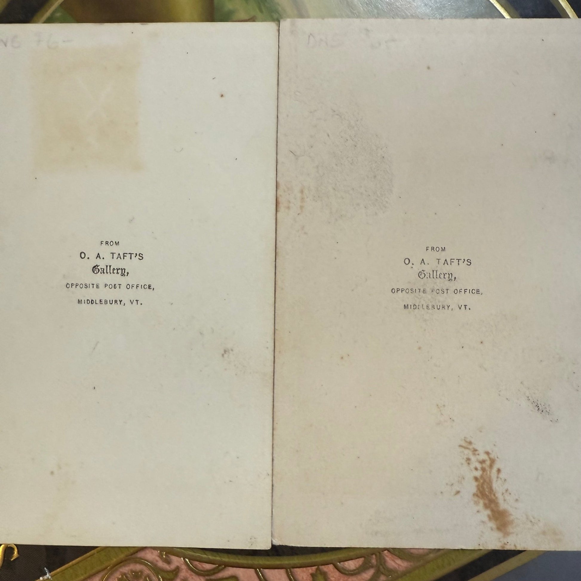 Victorian CDV Photo Cabinet Card Set - Loved To Death
