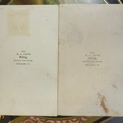 Victorian CDV Photo Cabinet Card Set - Loved To Death