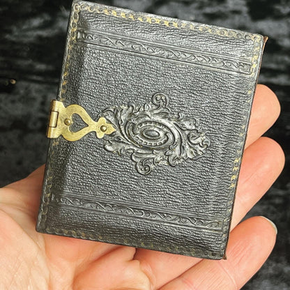 Victorian Hand Tinted Tintype in Black Latched Case - Loved To Death