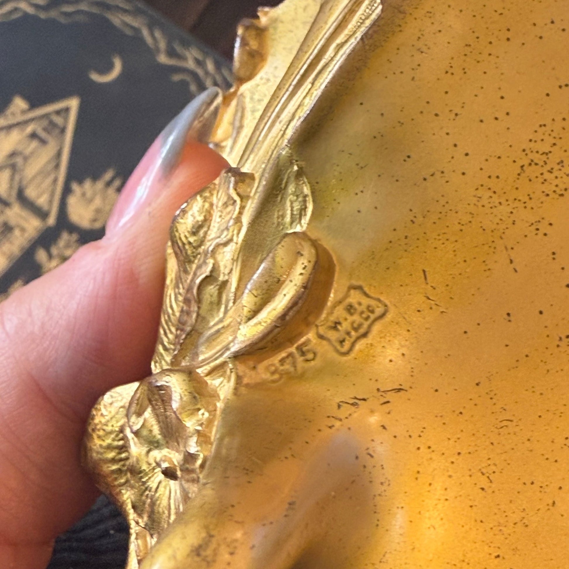 Victorian Large 6” Gold Casket Jewelry Box - Loved To Death