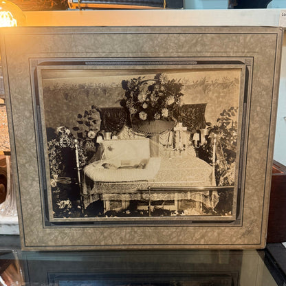 Victorian Memento Mori Funeral Photo Cabinet Card - Loved To Death