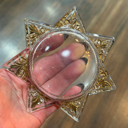 Victorian Mourning Star Goofus Glass - Loved To Death