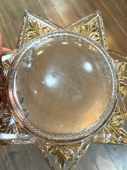 Victorian Mourning Star Goofus Glass - Loved To Death