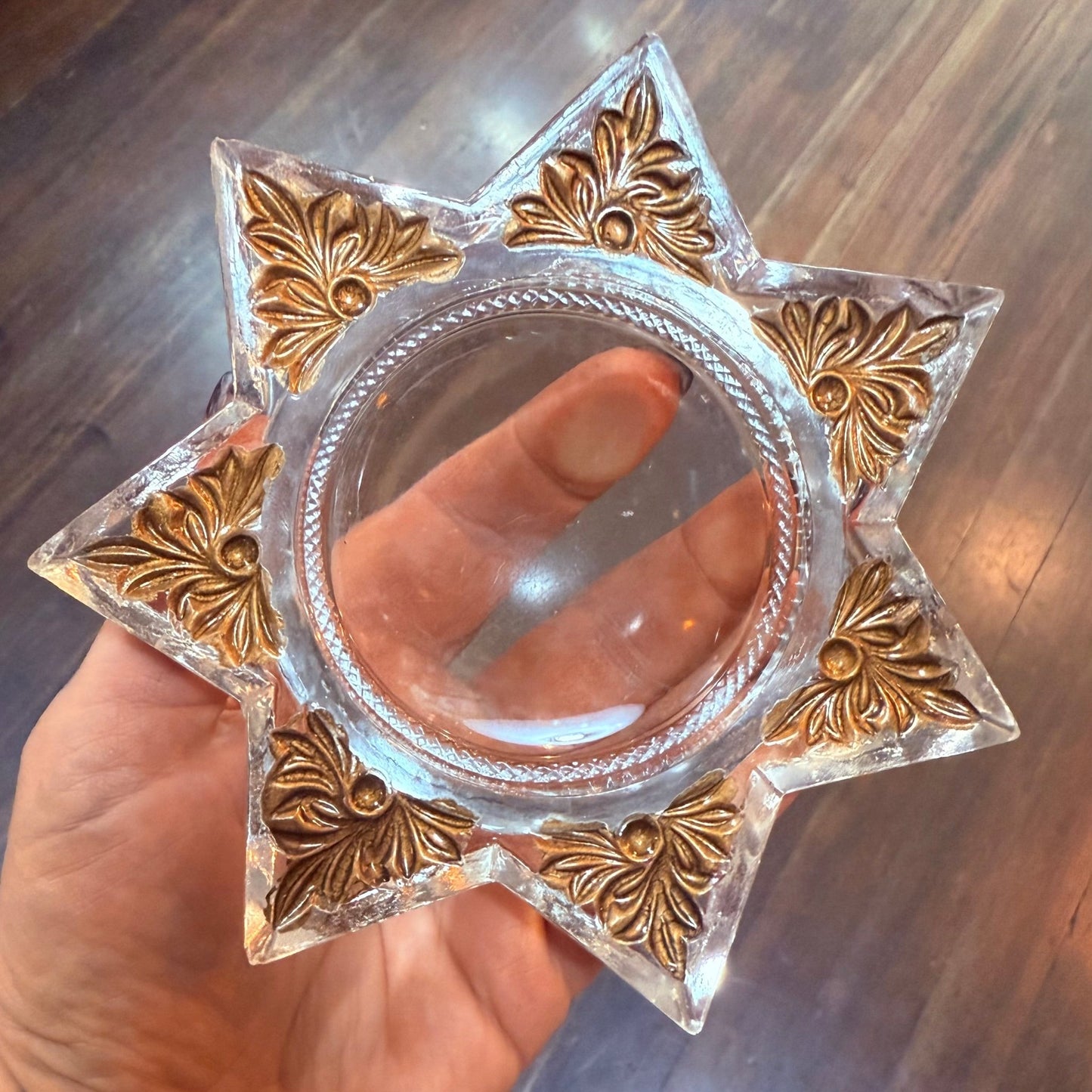 Victorian Mourning Star Goofus Glass - Loved To Death