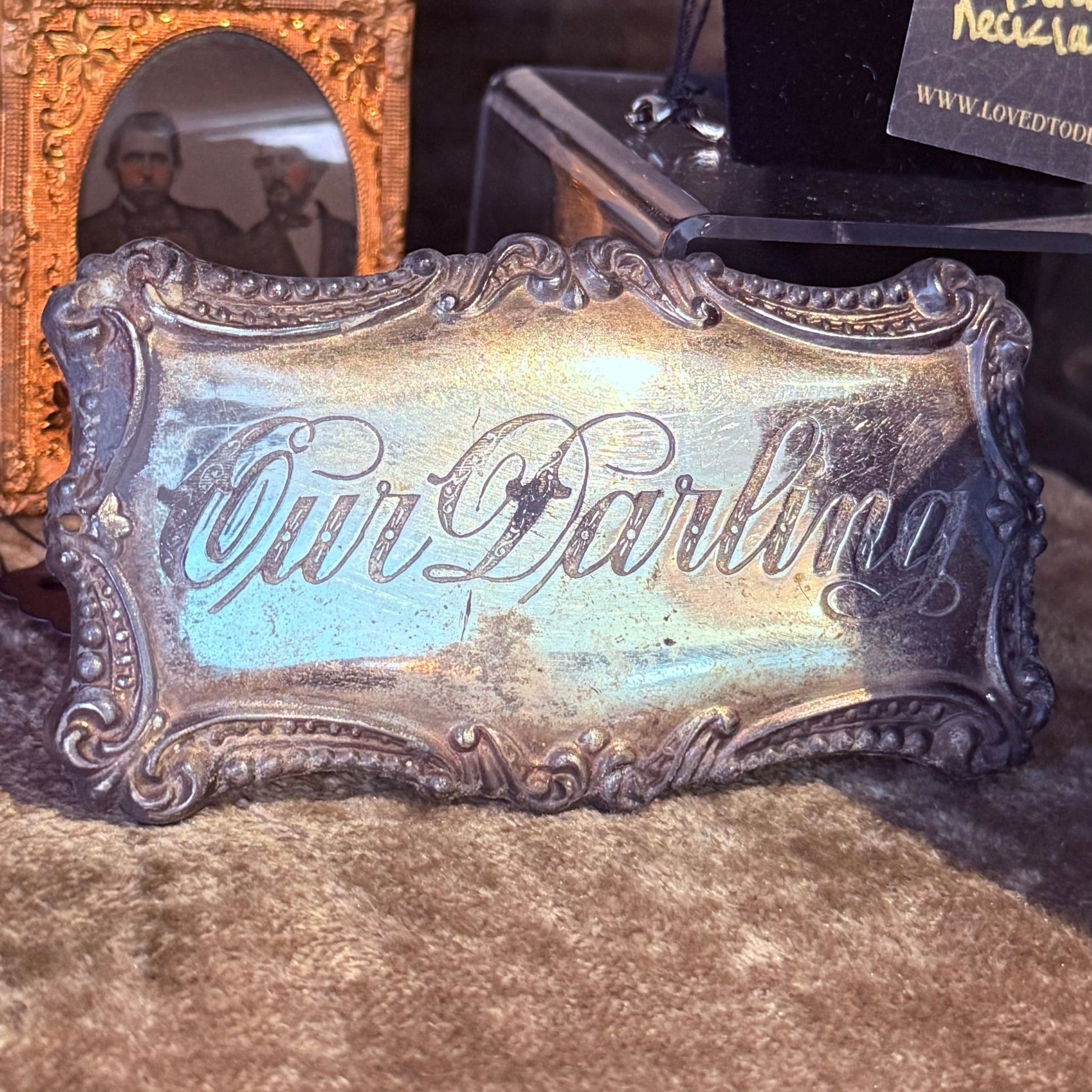 Victorian Our Darling Coffin Plaque - Loved To Death