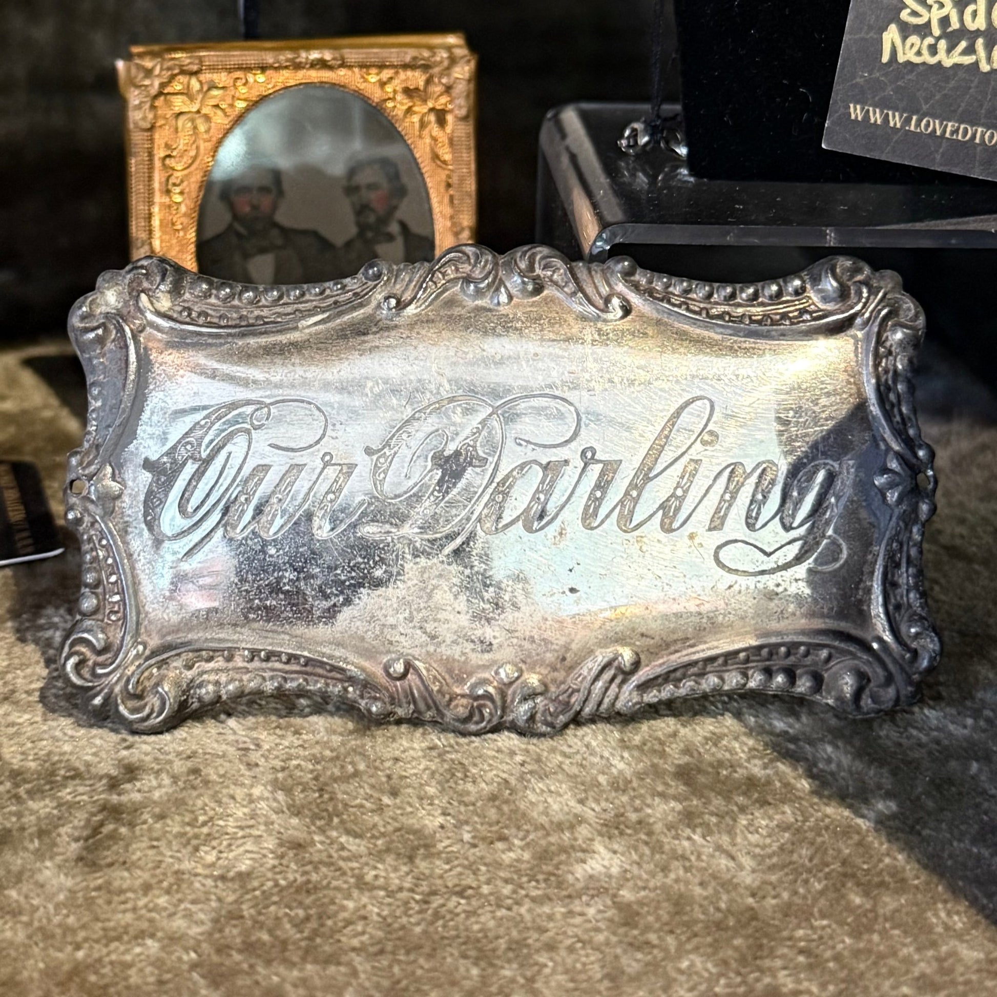 Victorian Our Darling Coffin Plaque - Loved To Death