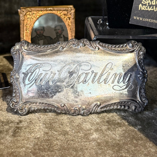 Victorian Our Darling Coffin Plaque - Loved To Death