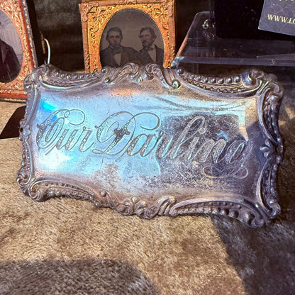 Victorian Our Darling Coffin Plaque - Loved To Death