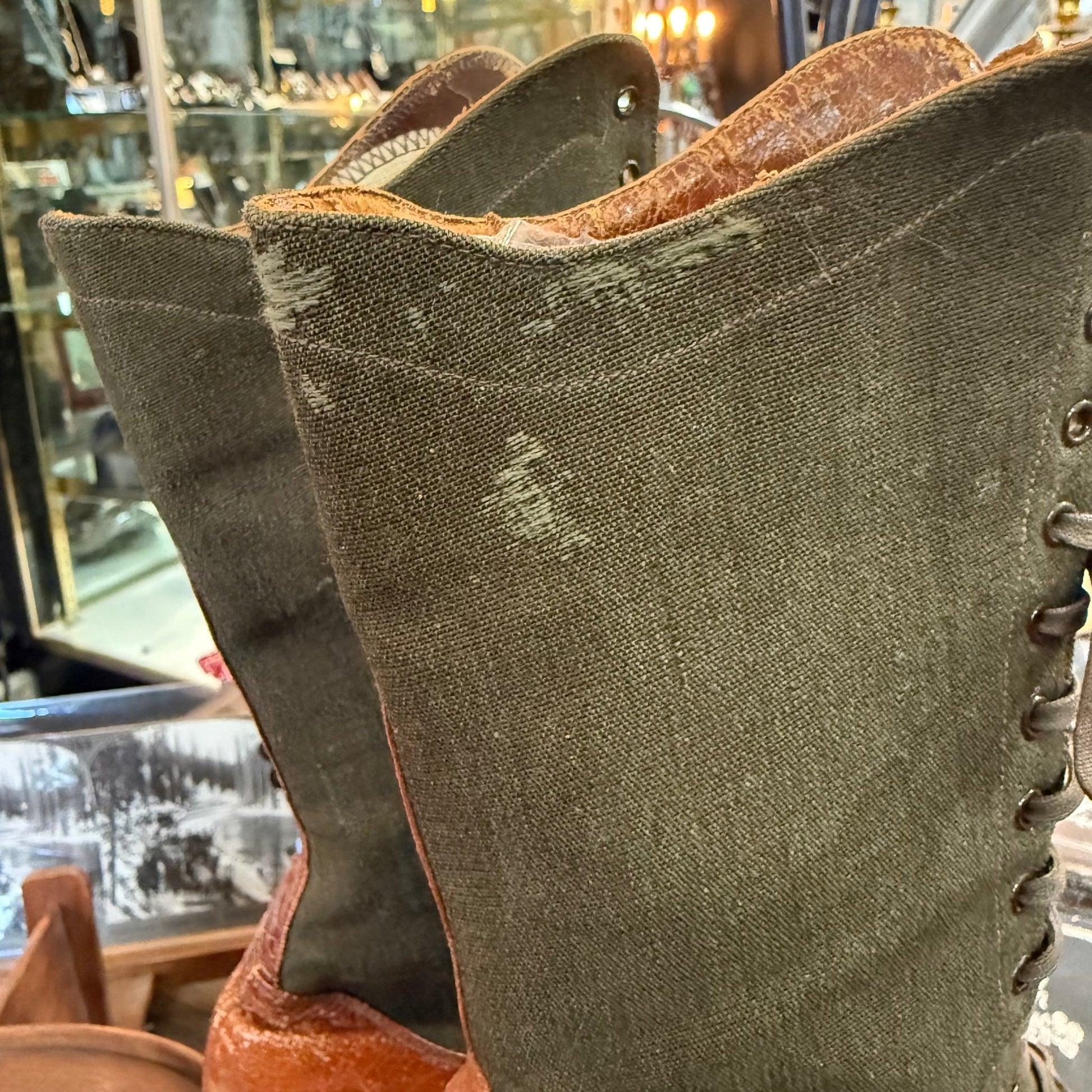 Victorian Roberts Rand Black Leather Witch Boots - Loved To Death