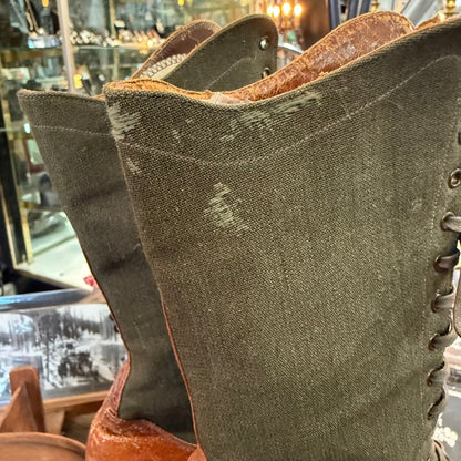 Victorian Roberts Rand Black Leather Witch Boots - Loved To Death