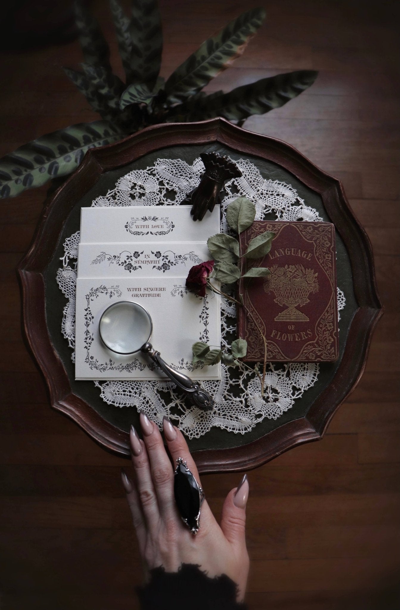 Victorian Sympathy Notecard Set - Loved To Death