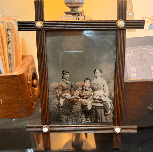 Victorian Wood Framed Large Tintype - Loved To Death