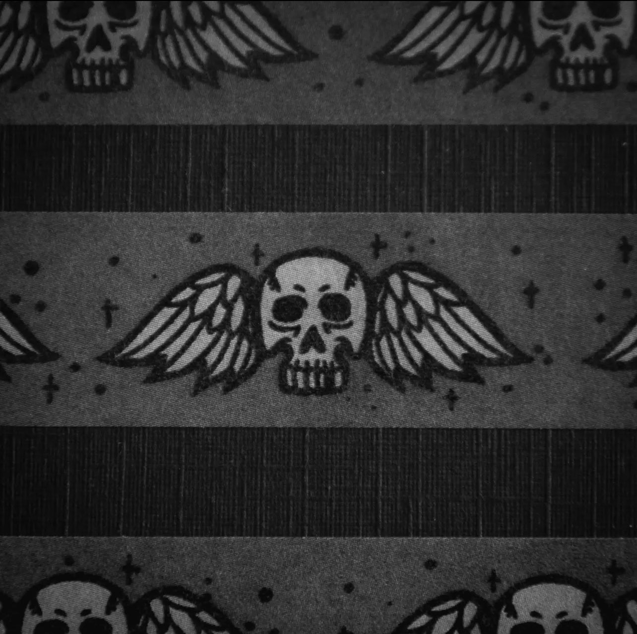 Winged Skull Soooky Cemetery Washi Tape - Loved To Death