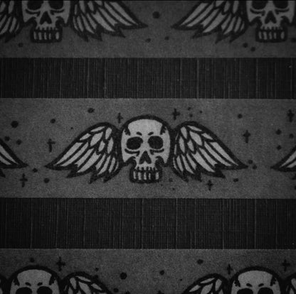 Winged Skull Soooky Cemetery Washi Tape - Loved To Death