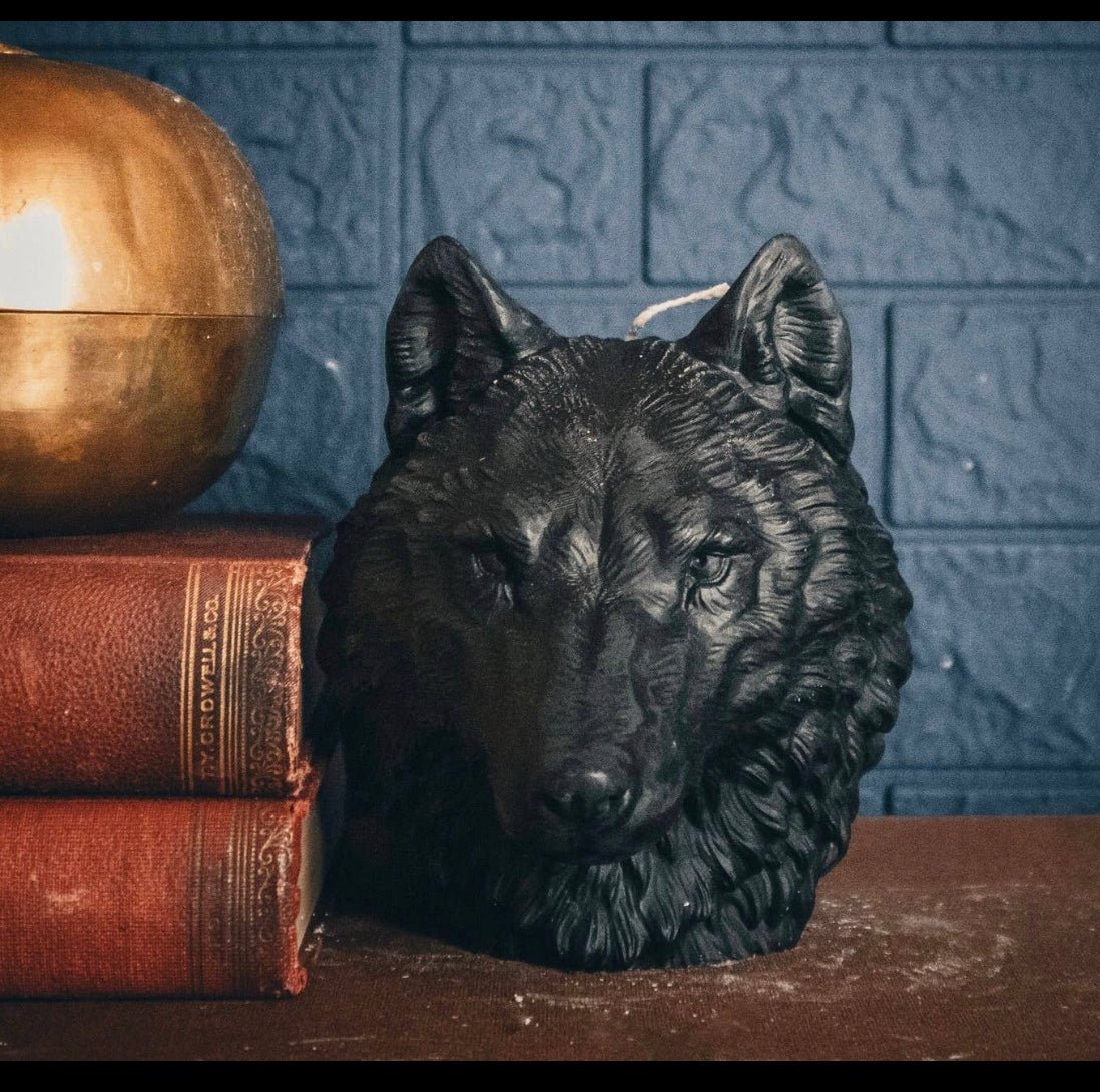 Wolf Head Sculptural Candle - Loved To Death