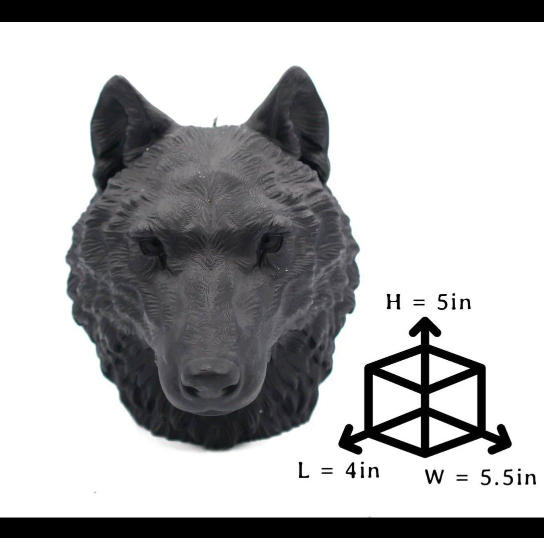Wolf Head Sculptural Candle - Loved To Death