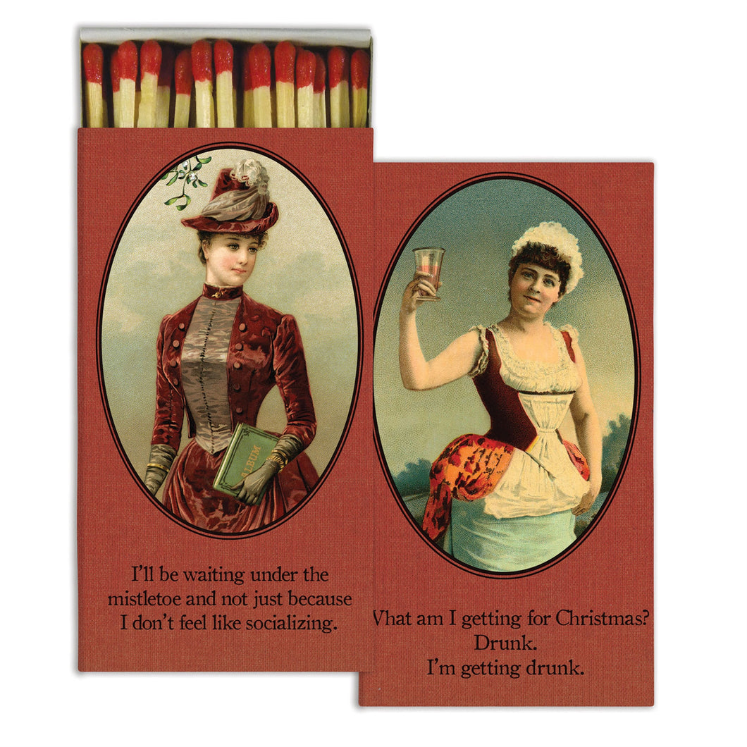 Victorian Woman Xmas Matches