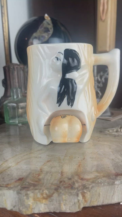 Antique Bottoms Up Booty Shaker Mug