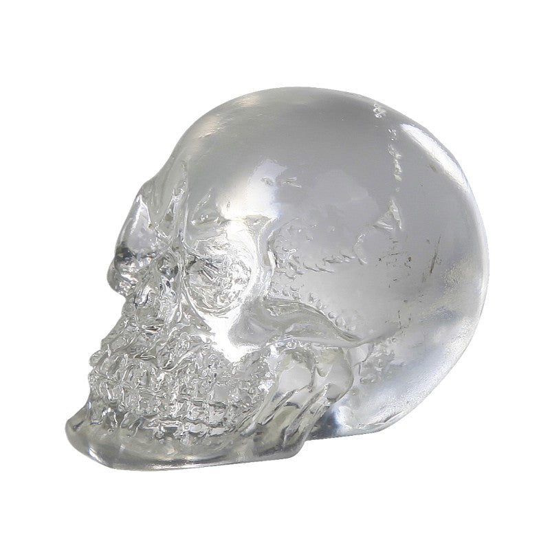 Clear Mini Resin Skull