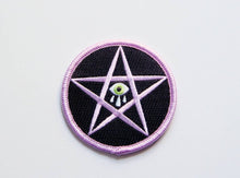 Load image into Gallery viewer, Sad Star Iron On Patch
