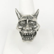 Load image into Gallery viewer, Hannya Mask Sterling Ring
