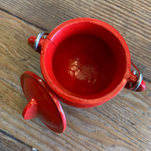Load image into Gallery viewer, Small Red Cast Iron Cauldron 3&quot;
