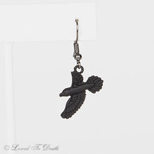 Load image into Gallery viewer, Black Raven Earrings
