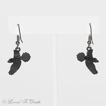 Load image into Gallery viewer, Black Raven Earrings
