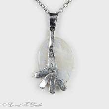 Load image into Gallery viewer, Moonstone Sterling Claw Necklace
