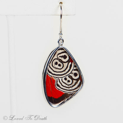 Sterling "88" Butterfly Wing Earrings
