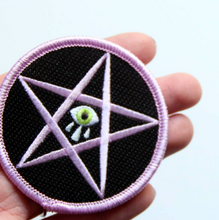 Load image into Gallery viewer, Sad Star Iron On Patch
