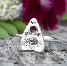 Load image into Gallery viewer, Sterling Ouija Planchette Ring

