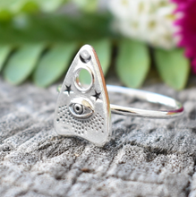Load image into Gallery viewer, Sterling Ouija Planchette Ring
