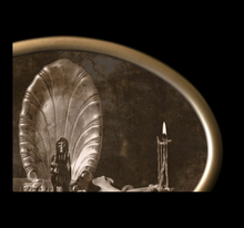 Load image into Gallery viewer, { SANCTUS MORTEM } Original Photograph in Antique Bubble Glass Frame
