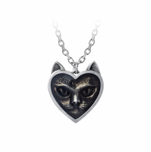 Load image into Gallery viewer, Love Cat Heart Necklace
