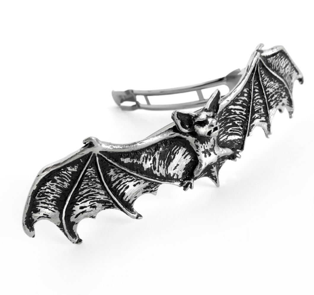 Bat Pewter Barrette
