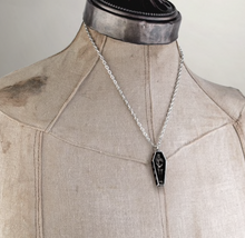 Load image into Gallery viewer, Nosferatu&#39;s Coffin Pewter Necklace
